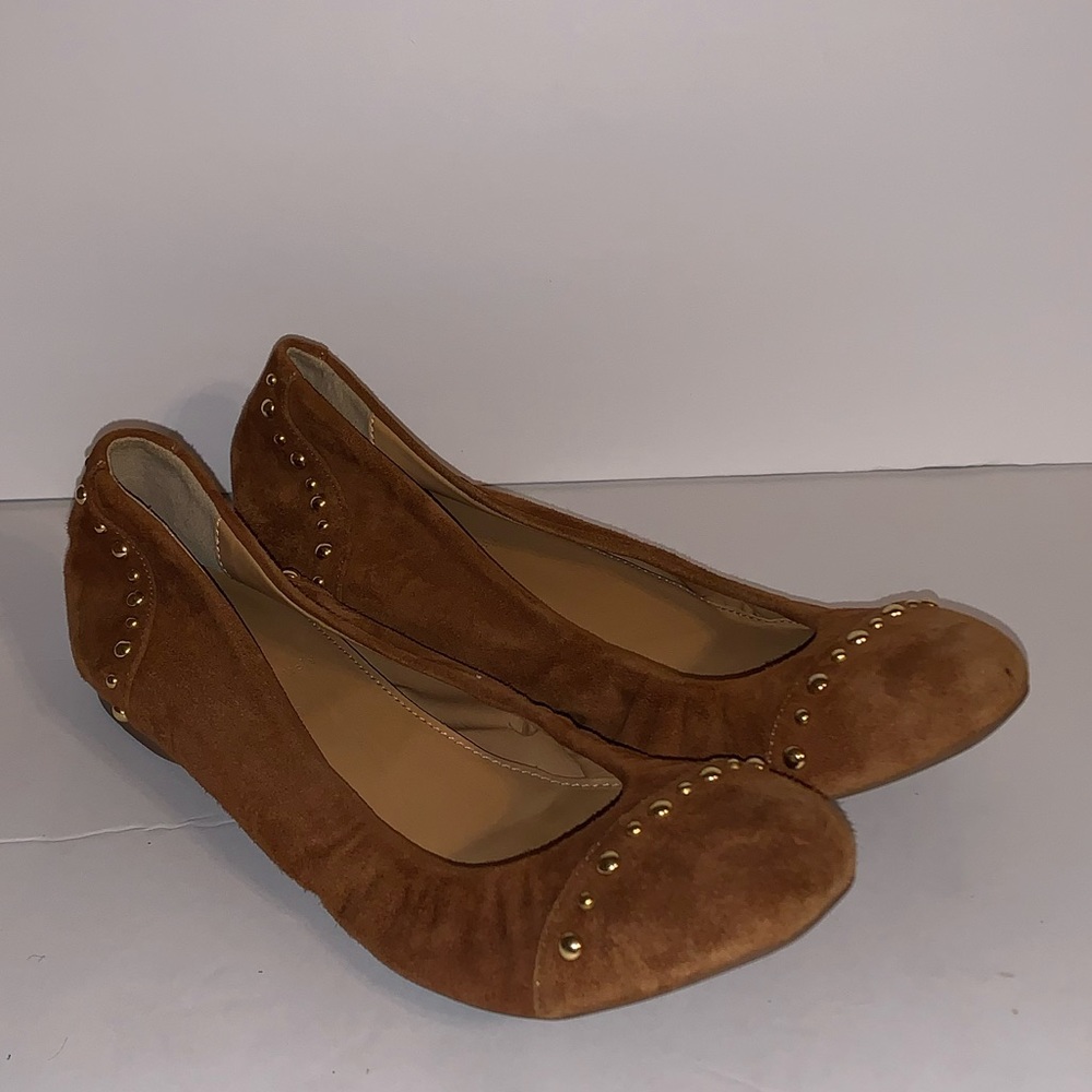 J. Crew Studded Suede Ballet Flats 7.5